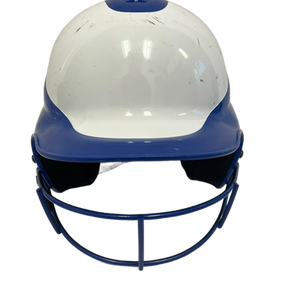 Used RIP-IT HELMET W/ MASK Batting Helmet w/Mask Royal Blue And White S/M 11692-S000140092