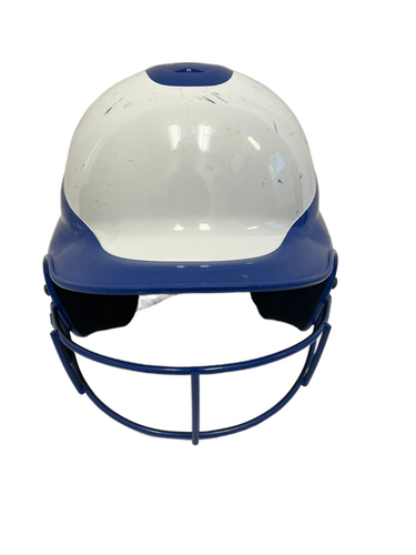 Used RIP-IT HELMET W/ MASK Batting Helmet w/Mask Royal Blue And White S/M 11692-S000140092