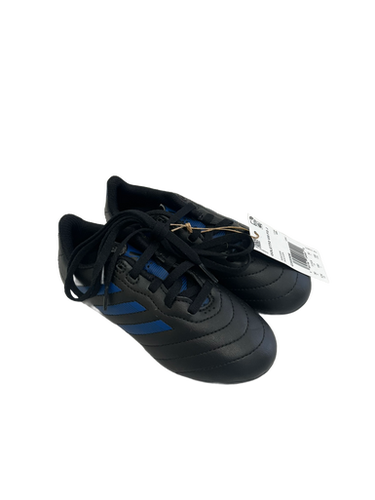 Used Adidas GOLETTO Soccer Cleats Black And Navy Blue Youth 12.0 11692-S000140100