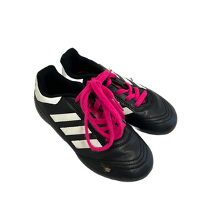 Used Adidas GOLETTO Soccer Cleats Black And Pink Youth 11.0 11692-S000140112