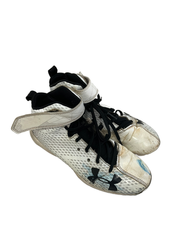 Used Under Armour HARPER BB/SB Cleats White Junior 05 11692-S000140108