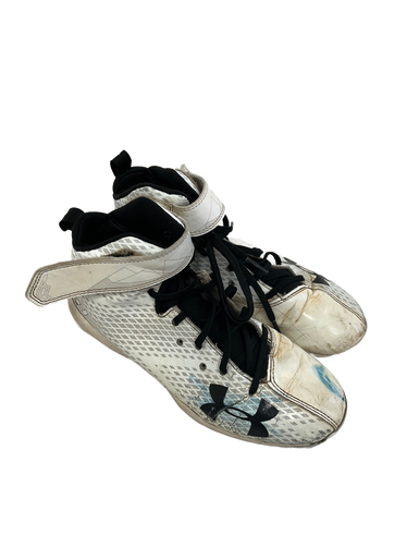 Used Under Armour HARPER BB/SB Cleats White Junior 05 11692-S000140108