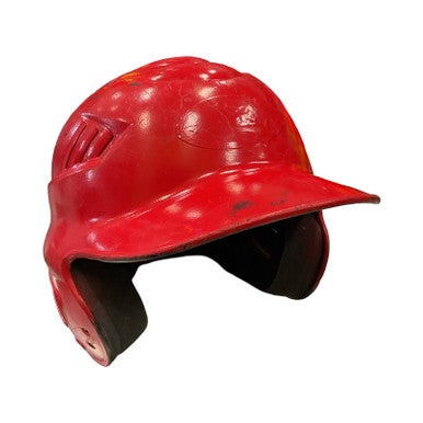 Used HELMET Batting Helmet No Mask Red MD 11859-S000024547