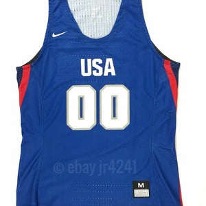 Nike USA Olympic Hyper Elite Dri-Fit Basketball Jersey Women's M Blue 867780
