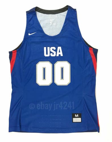 Nike USA Olympic Hyper Elite Dri-Fit Basketball Jersey Women's M Blue 867780
