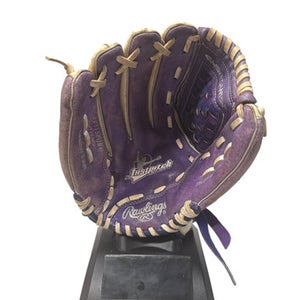 Used Rawlings FP115PURW LH Throw Fastpitch Gloves Purple And White 11 1/2" 11835-S000197488