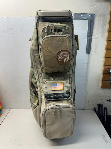 Used Ping TRAVERSE CAMO Mens Cart Bag Camouflage 11835-S000196388