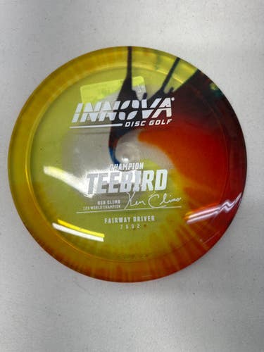 New Innova TYE DYE CHAMP TEEBIRD CLIMO 12X Disc Golf Driver Yellow 11835-S000196182