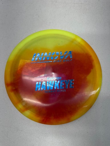 New Innova TYE DYE CHAMPION HAWKEYE Disc Golf Driver Yellow 171g 11835-S000196196