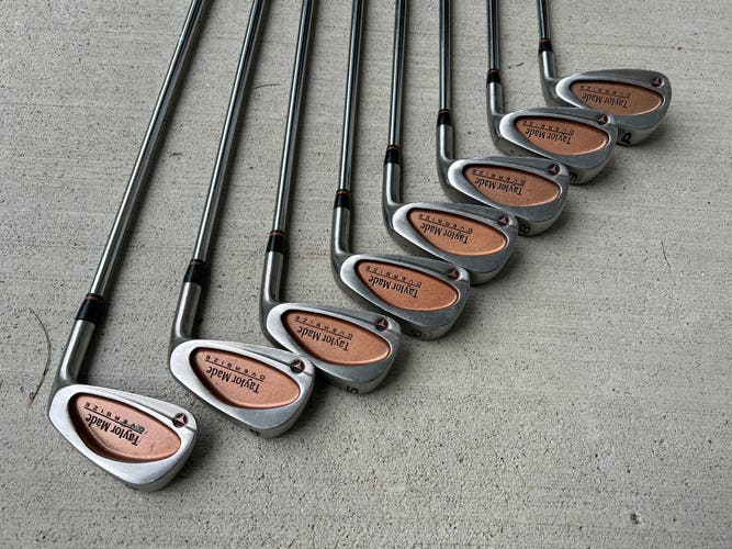 Men's TaylorMade BURNER OVERSIZE Right Handed Iron Set Regular Flex Steel Shaft (Used)