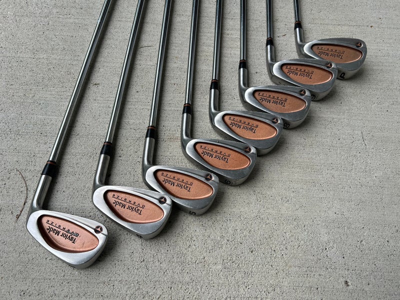 Men's TaylorMade BURNER OVERSIZE Right Handed Iron Set Regular Flex Steel Shaft (Used)