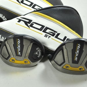 Callaway Rogue ST MAX D 3 and 5 Fairway Wood Set Senior Flex RH Graphite #200703