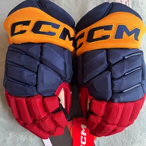 CCM JETSPEED PRO STOCK GLOVES DEVILS REVERSE RETRO 13”