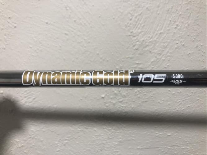 Dynamic Gold 105, VSS Pro S300 Stiff Flex Steel Iron Shaft .355, 35.25" 8-Iron