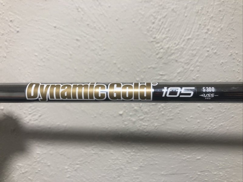 Dynamic Gold 105, VSS Pro S300 Stiff Flex Steel Iron Shaft .355, 35.25" 8-Iron