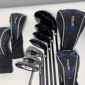 Tour X TG3 Club Set Driver 3W 4H-5H 8i PW Putter Regular Graphite Mens RH HC