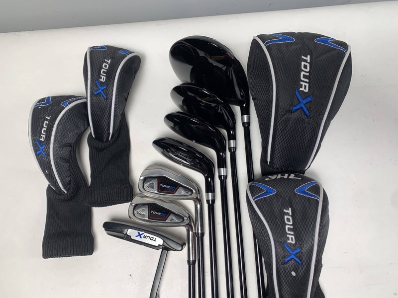 Tour X TG3 Club Set Driver 3W 4H-5H 8i PW Putter Regular Graphite Mens RH HC