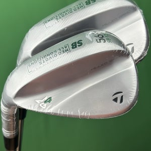 TaylorMade Milled Grind MG4 Wedge Set LEFT Hand 56-12*, 60-10* Steel LH NEW!