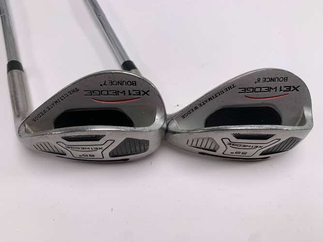 XE1 The Ultimate Wedge Set 59* 8 65* 7 Wedge Steel Mens RH
