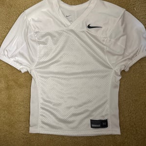 White Medium Boys Nike Jersey (Used)