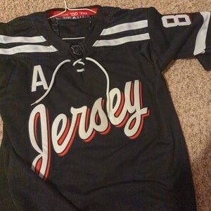 Jack Hughes jersey Black Size 50 Men's Adidas Jersey (New)