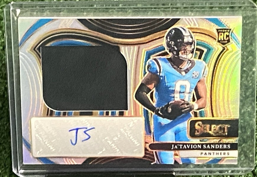 2024 Panini Select JA'TAVION SANDERS #40/99 Jumbo RPA #JRSS-JSS  Rookie Panthers