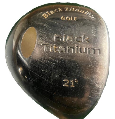 Black Titanium Golf 7 Wood 21* Men's RH Regular Flex Graphite 42" New Grip