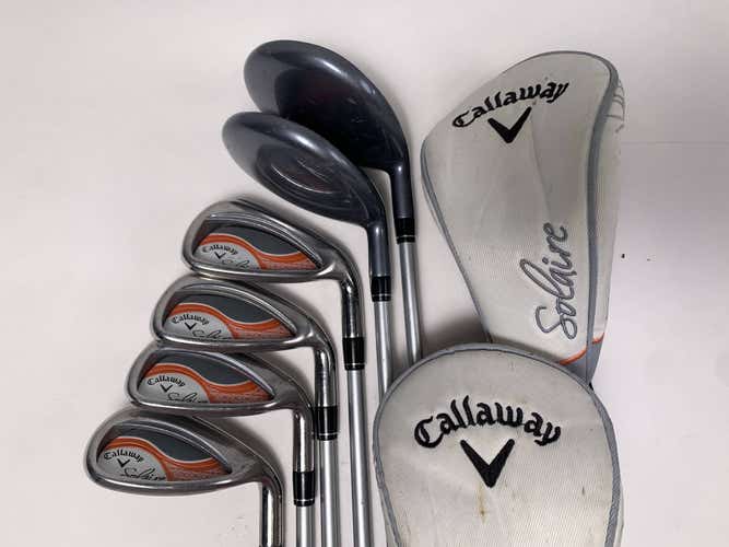 Callaway Solaire Wood Iron Set 5W 7W 8-PW+SW Solaire Ladies RH HC