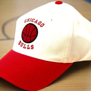 Chicago Bulls Vintage Late '90s NBA White NOS "Basketball" Cap (New)