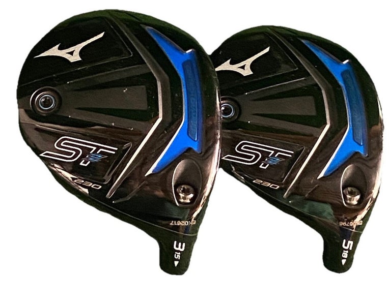 Mizuno ST-Z 230 Wood Set Heads Only 3 Wood 15* And 5 Wood 18* Nice Components RH