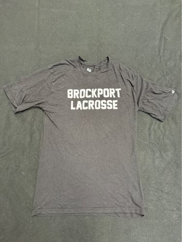 Lacrosse- SUNY Brockport Men's Black and Gray Shirts (Used)