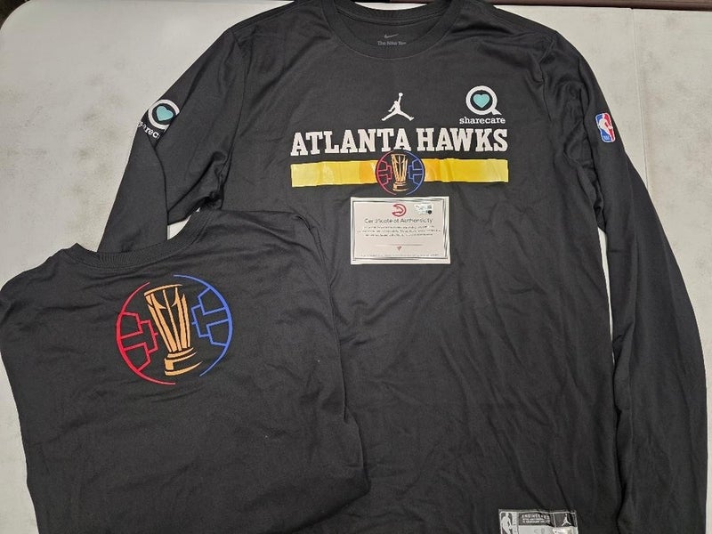 Atlanta Hawks Player Issued 2024/25 "NBA Cup Tourny" L/S Warm Up Shirt w/COA