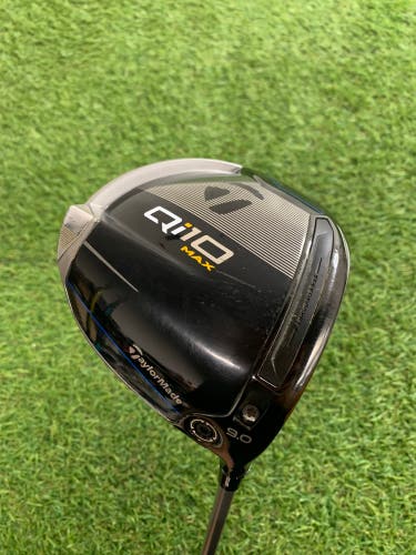 Men's TaylorMade Qi10 Max Driver Right Handed Regular Flex 9 Loft (Used)