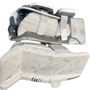 Used Warrior R G7 Goalie Leg Pads Junior White 26" 11769-S000028721