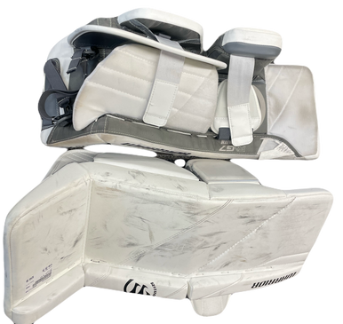 Used Warrior R G7 Goalie Leg Pads Junior White 26" 11769-S000028721