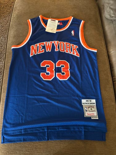 Blue XL Men's Mitchell & Ness Jersey (New)