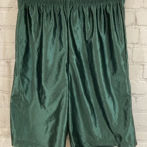 Alleson Athletics 80185 Youth's 100% Polyester Athletic Shorts Green Medium