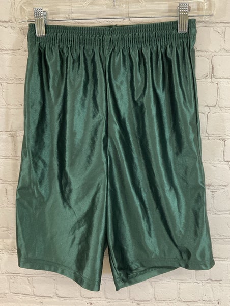Alleson Athletics 80185 Youth's 100% Polyester Athletic Shorts Green Medium