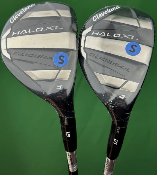 Cleveland Halo XL Rescue Hybrid Set 3H-18*, 4H-21* Stiff Flex Tensei AV Blue NEW