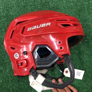 Red Large Bauer Re-Akt 150 Helmet (Used)