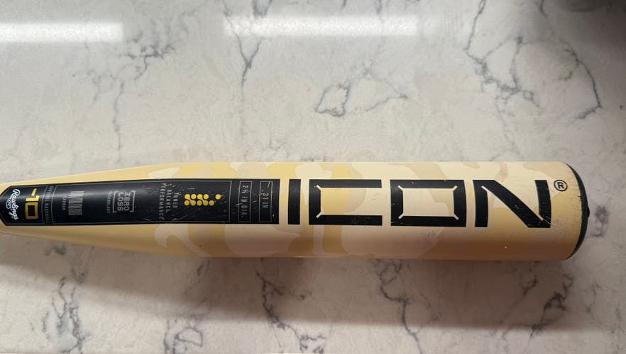 2025 Rawlings Icon Composite USABat Certified Bat (-10) 21 oz 31" (Used)