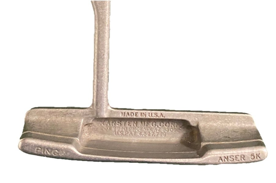 Ping Karsten Anser 5K Stainless Putter 35.5" RH Steel With Label & Factory Grip