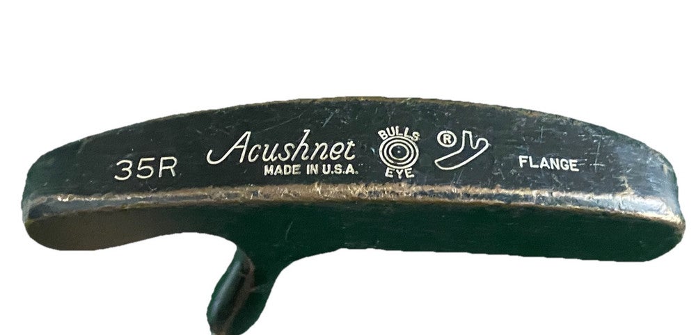 Acushnet 35R Flange Black Bullseye Putter Fluted Steel 34.5" RH Great Condition