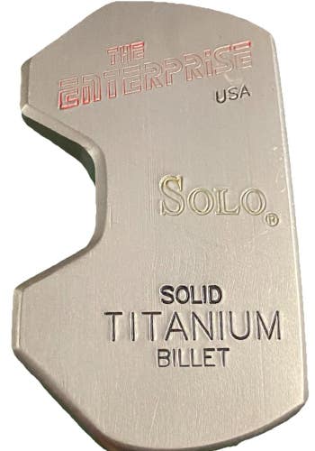 SOLO Golf The Enterprise Solid Titanium Billet RH Long Putter Steel 38" BEAUTY
