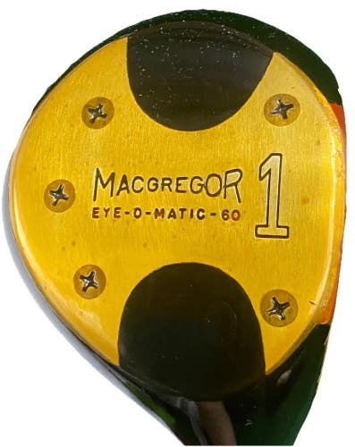 Macgregor Eye-O-Matic 60 PT1W Persimmon Driver Steel 43" RH Refinished Beauty HC