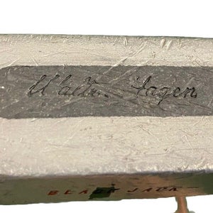 Walter Hagen Black Jack Putter Steel 34" Good Vintage Leather Pistol Grip RH