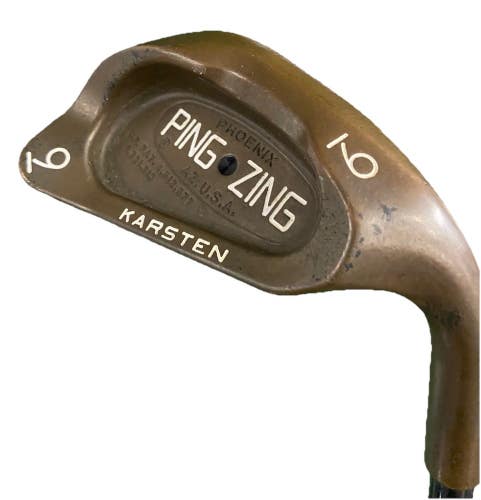 Ping Zing BeCu 9 Iron Black Dot +1 Stiff Graphite 36.75" Nice Grip RH Sweet Club