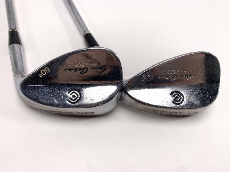 Cleveland 588 Chrome Wedge Set 56* 60* Wedge Steel Mens RH