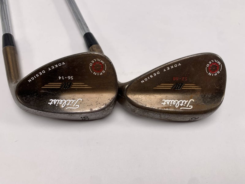 Titleist Vokey Spin Milled Oil Can 2009 Wedge Set 52* 8 56* 14 Wedge Mens RH