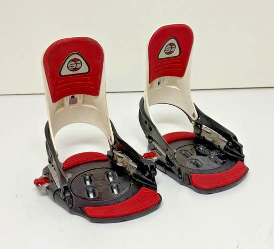 Vintage 1990s Burton FSI Step-In Snowboard Bindings w/Mounting Discs Size Medium
